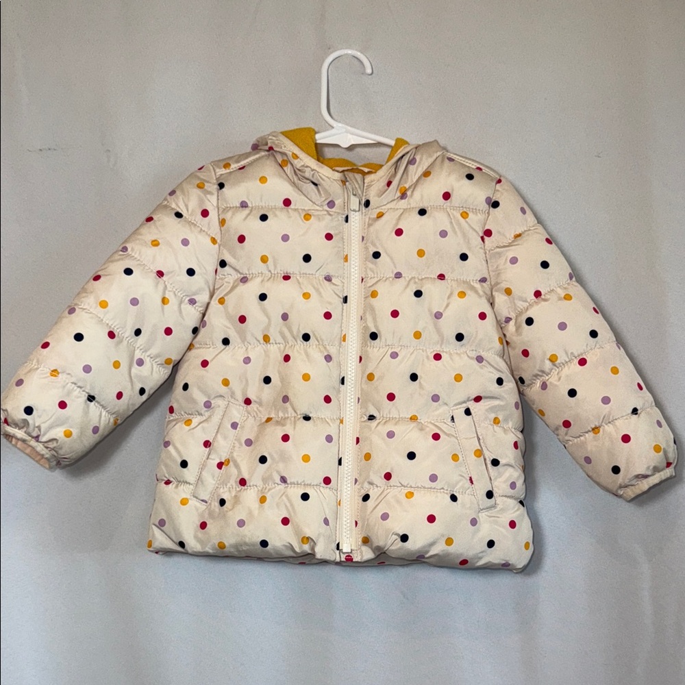 Kids 2T Polka Dot Puffer Jacket